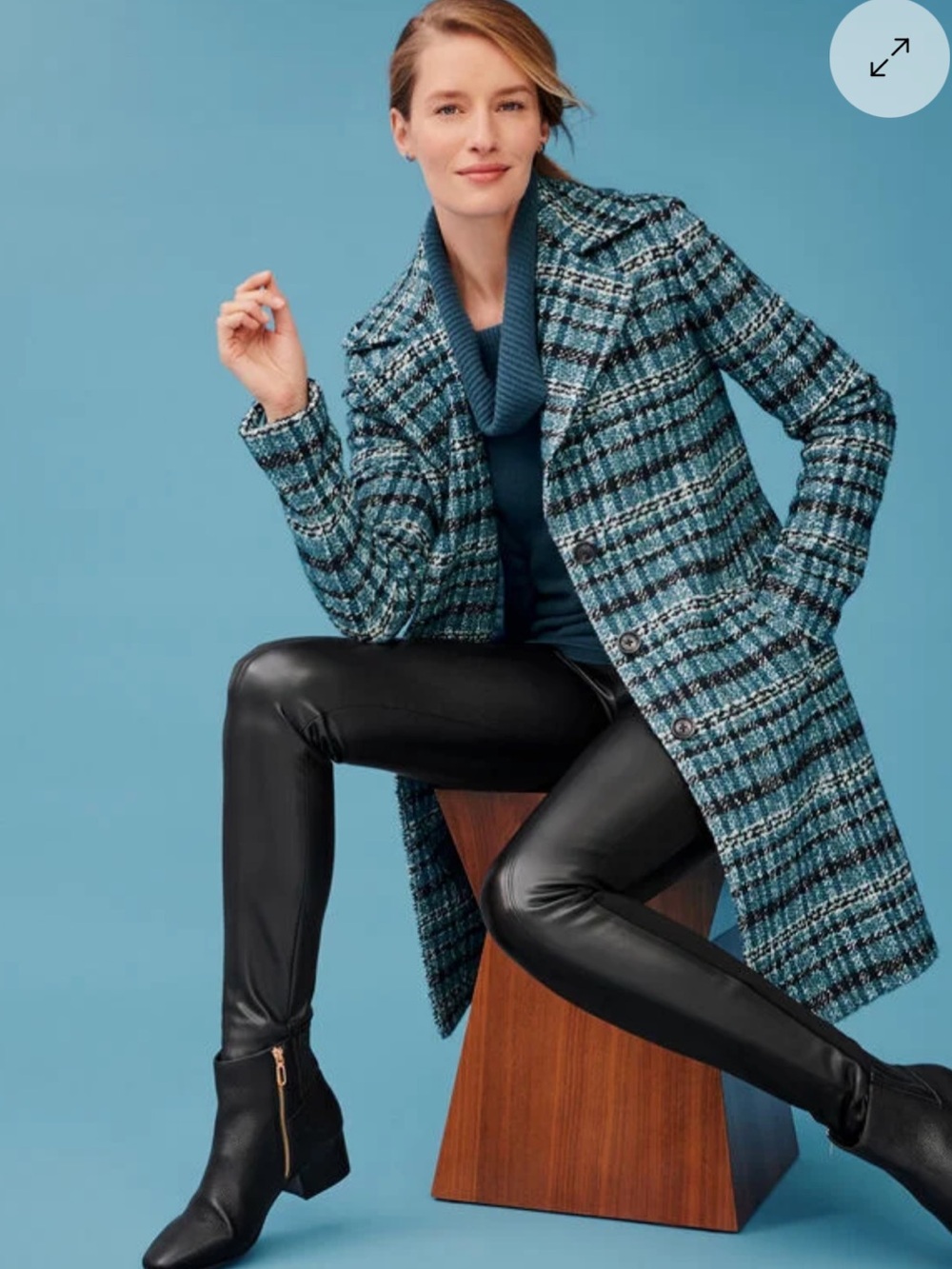 TALBOTS PORTLAND FAUX LEATHER LEGGINGS 8 NWT